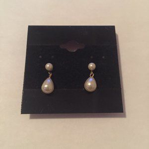 Pearl Tear Drop Earrings